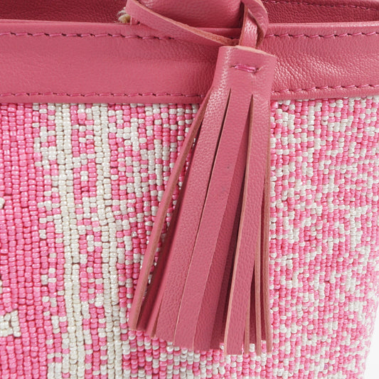 Miami Beaded Small Handbag - Pink