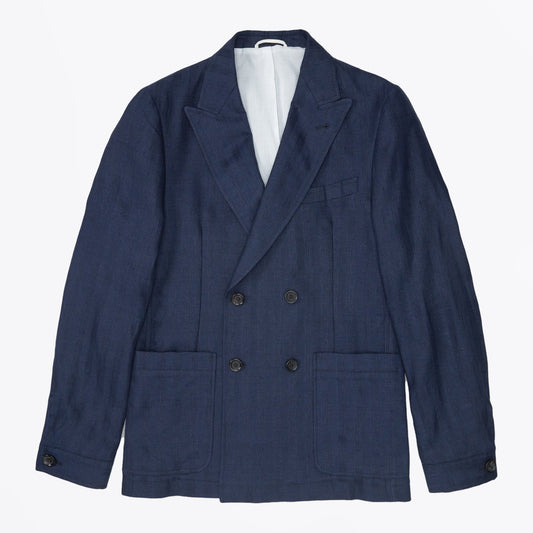 - Double Breasted Jacket - Navy