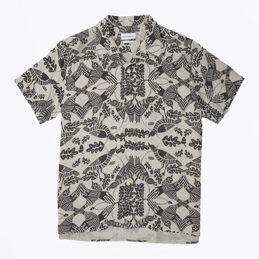 - Havana Short Sleeve Lomos Shirt - Black