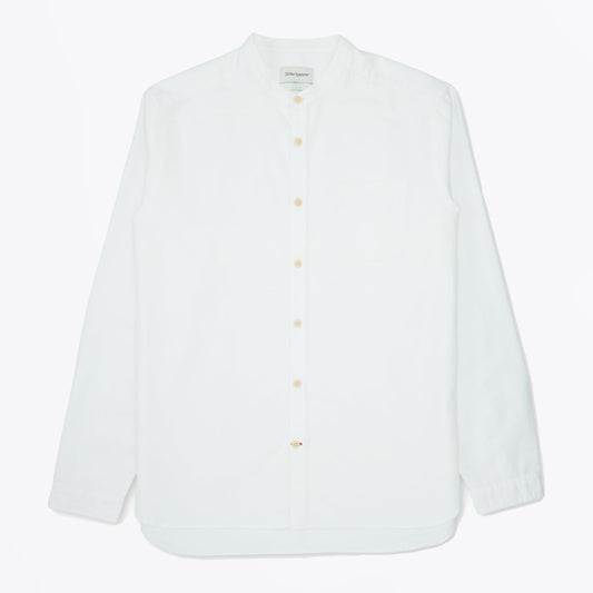 Grandad Shirt Brecon - White