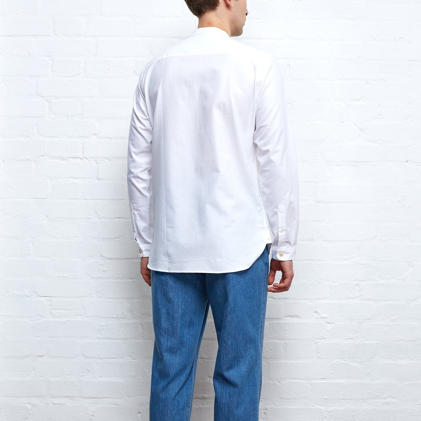 Grandad Shirt Brecon - White