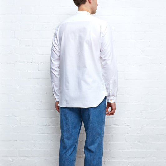Grandad Shirt Brecon - White