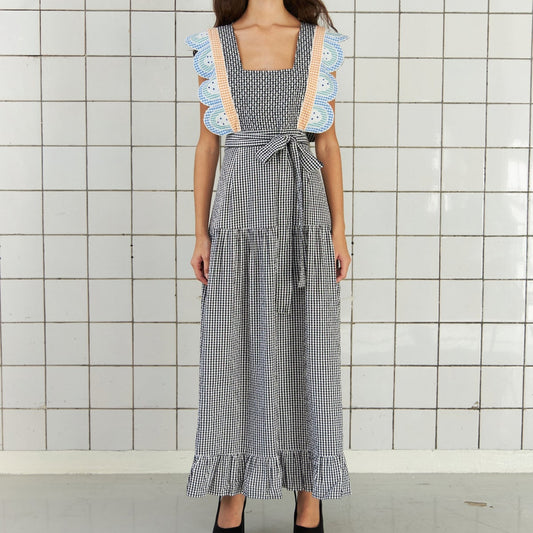 - Sussie Dress - Black/ White Check