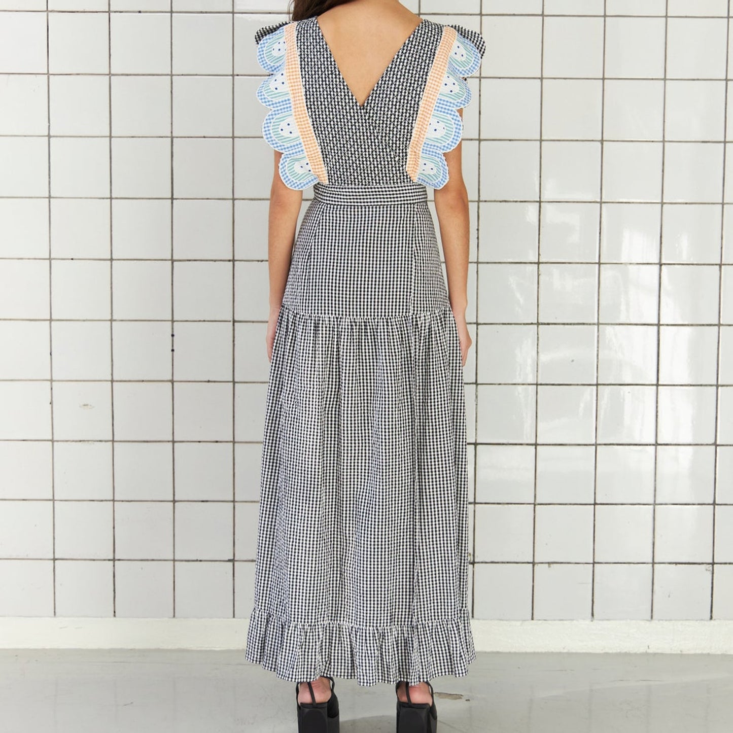 - Sussie Dress - Black/ White Check