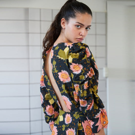 - Nynne Dress - Dark Flowers