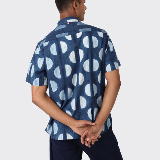 Lamar Shibori Shirt - Indigo