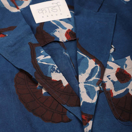 - Hugh 2 - Button Blazer - Multi