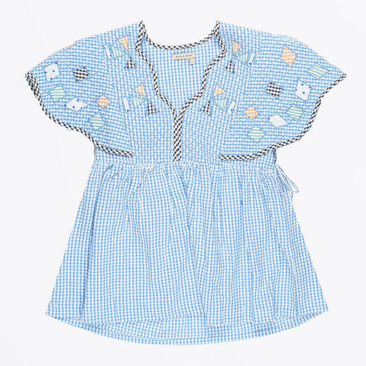 - Tina Top - Blue Checks