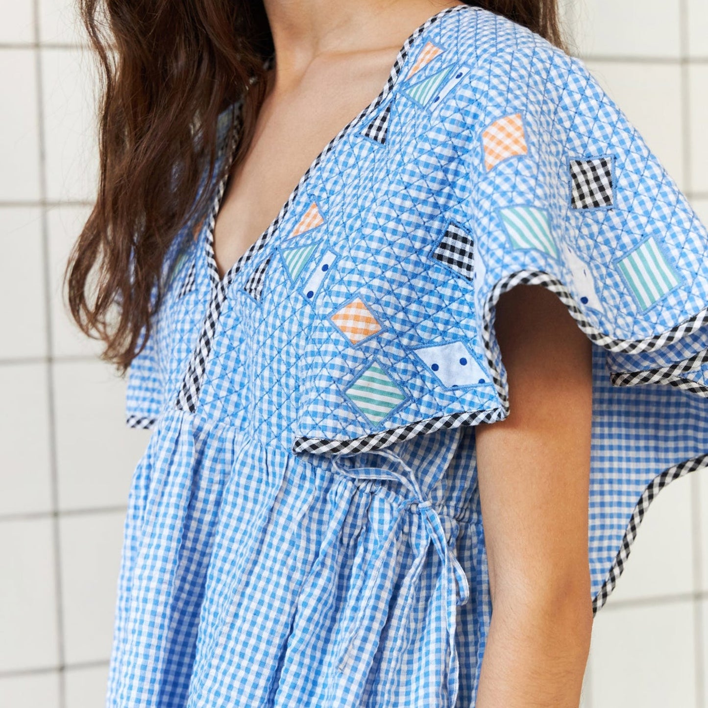 - Tina Top - Blue Checks