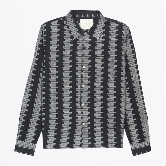 - Chintan Rice Stitch Shirt - Black