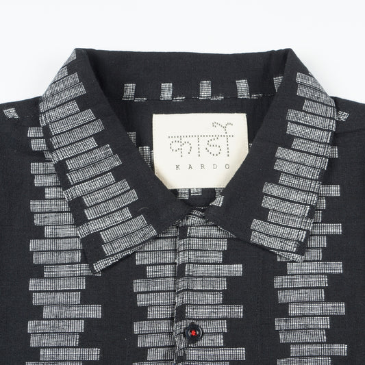 - Chintan Rice Stitch Shirt - Black