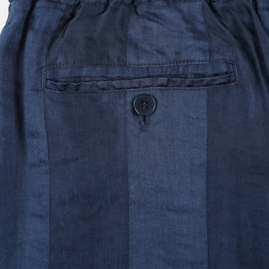 - Self Stripe Pants - Navy