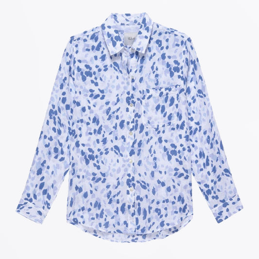 - Ellis Shirt - Blue Spotted