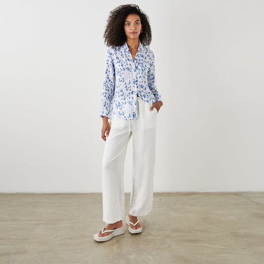 - Ellis Shirt - Blue Spotted