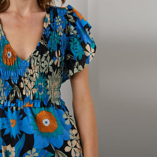 - Clementine Dress - Azul Wildflower