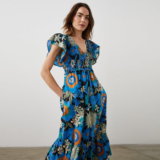 - Clementine Dress - Azul Wildflower