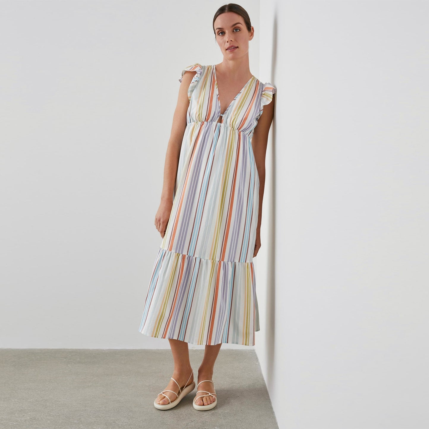 - Tina Dress - Oasis Stripe