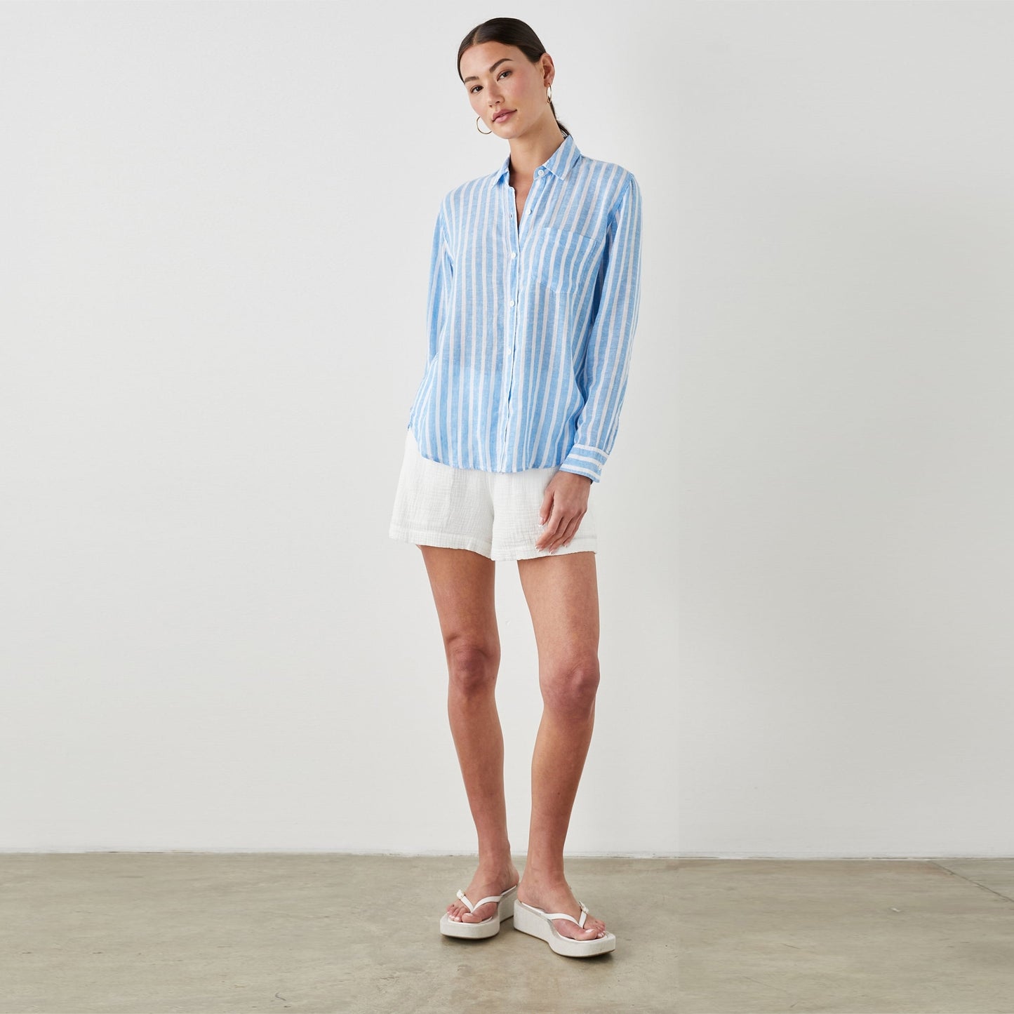 - Charli Shirt - Lake Stripe