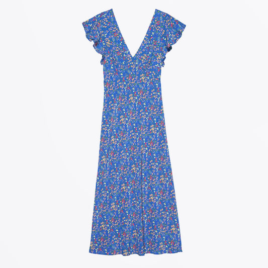 Kenz Dress - Blue Citrus Grove