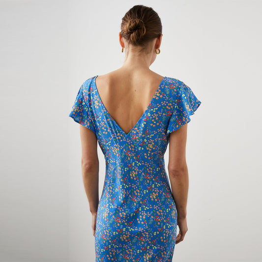 Kenz Dress - Blue Citrus Grove