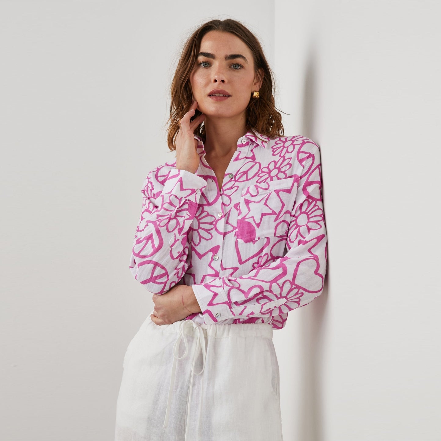 - Ellis Shirt - Pink Groovy