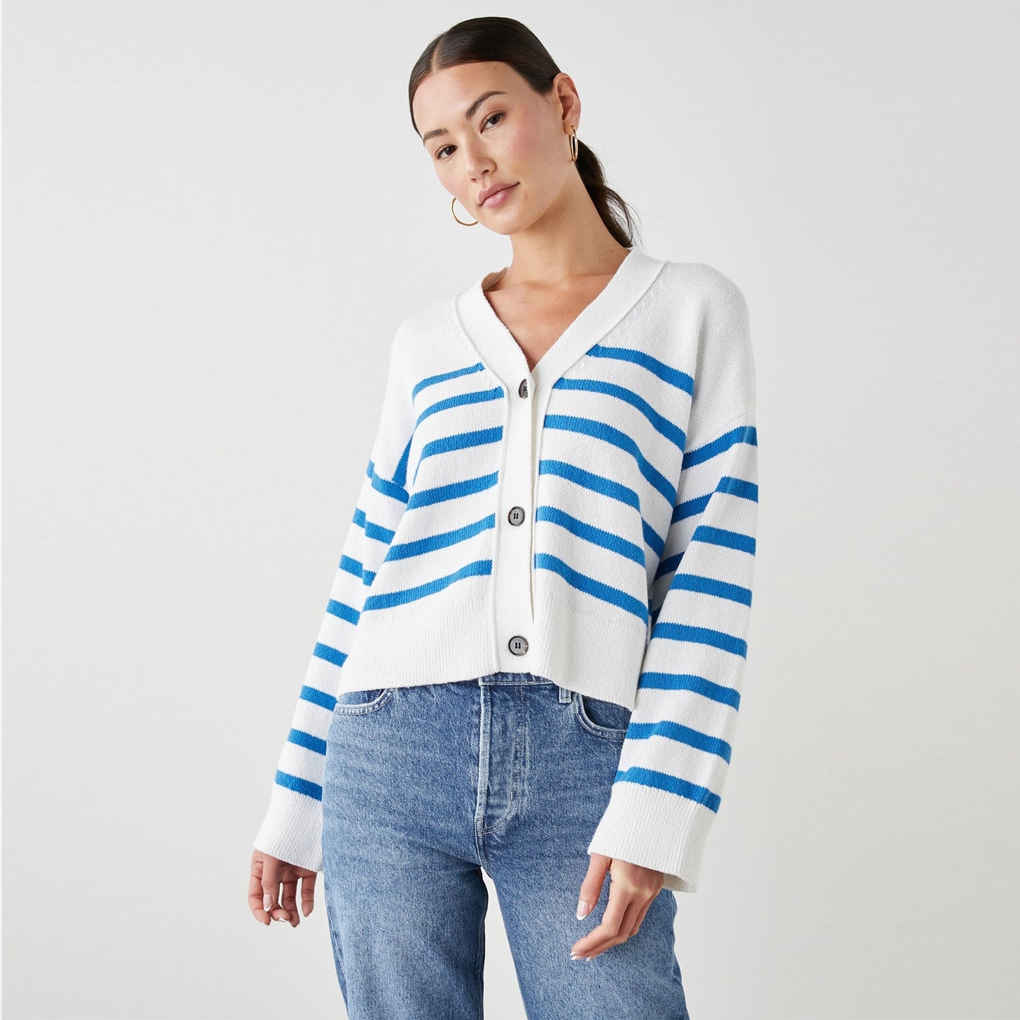 Geneva Cardigan - White Azure