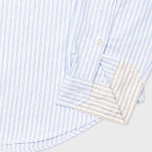 - Zebra Shirt - Blue Stripe