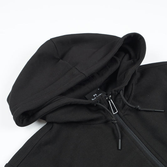 - Full Zip Hoodie - Black