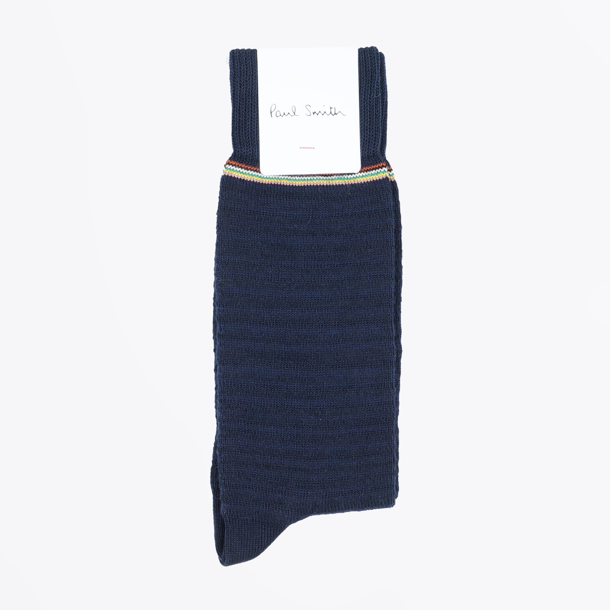 Paul Tonal Stripe Socks - Navy