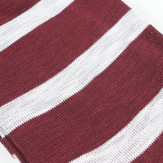- Utu Stripe Socks - Burgundy