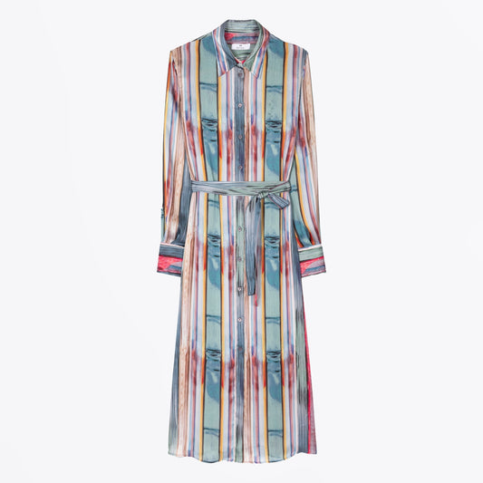 - Painted Signature Stripe Dress - Multi