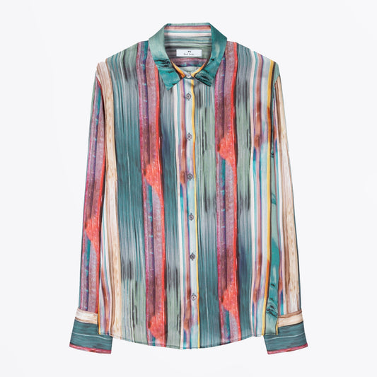 - Painted Signature Stripe Shirt - Multi