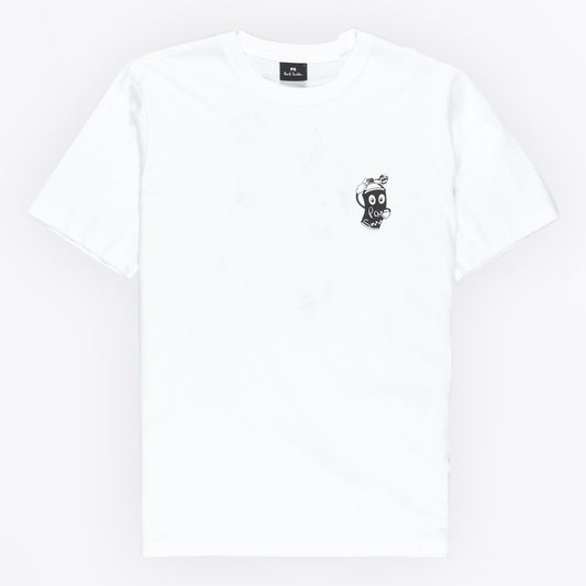 - Spray Reg Fit T-Shirt - White