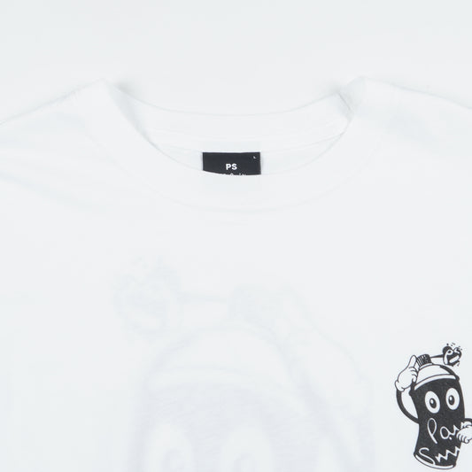 - Spray Reg Fit T-Shirt - White