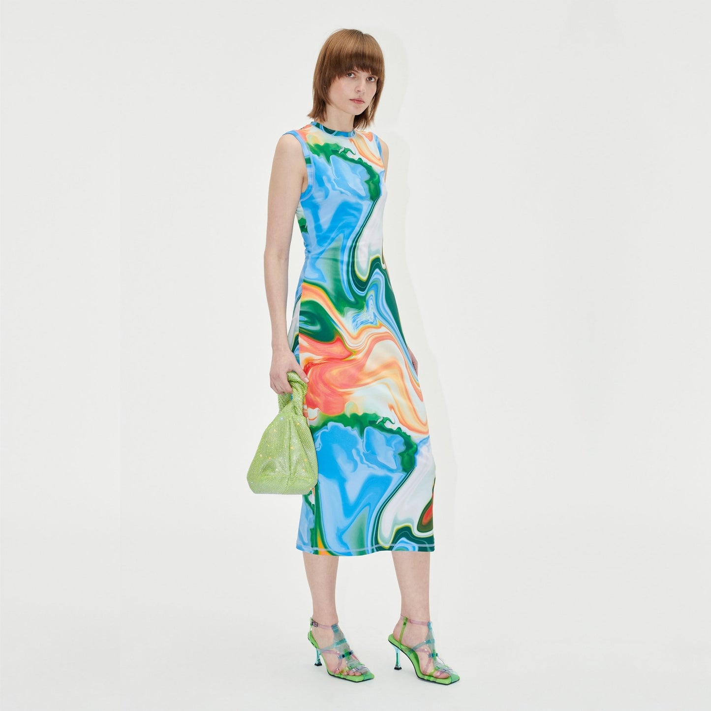 - Danya Dress - Distorted Liquid