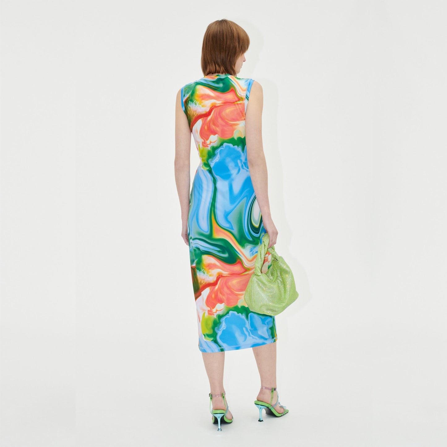 - Danya Dress - Distorted Liquid