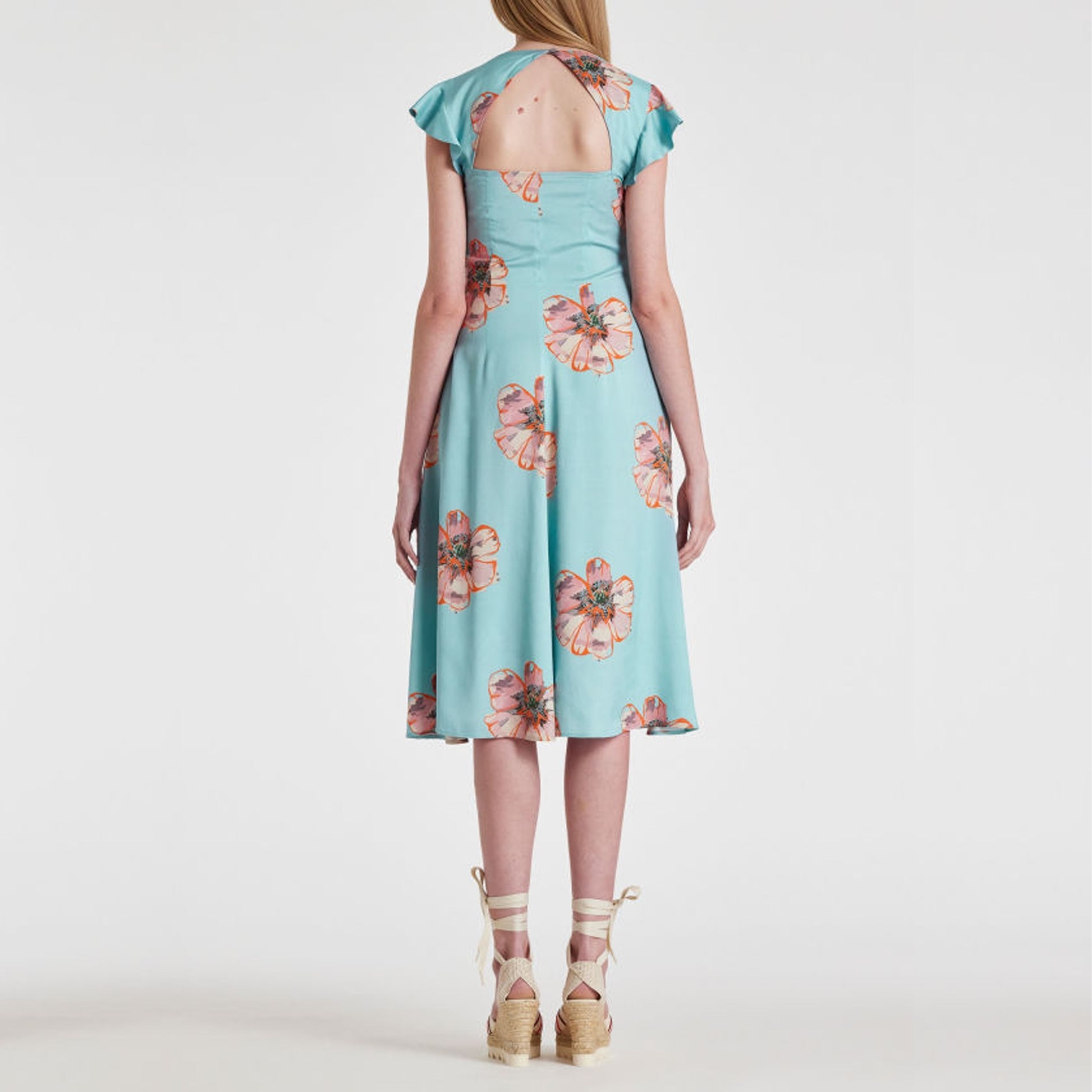 Paul Floral Dress - Light Blue