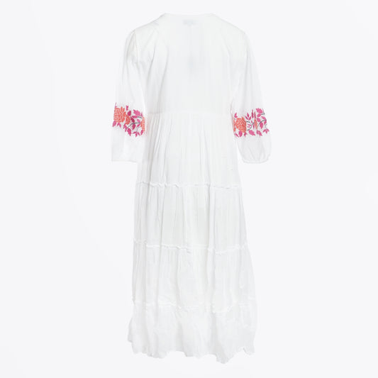 Hole Beading Dress - Ivory