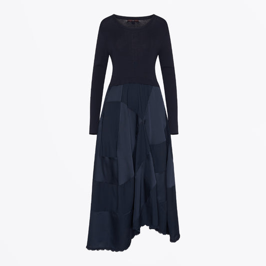 - Entice Knitted Dress - Navy