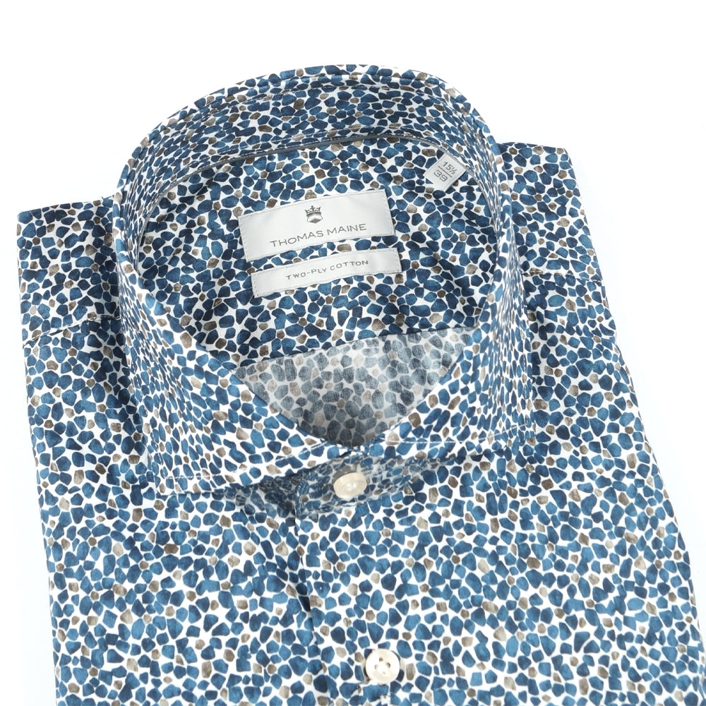 Gravel Print Shirt - Blue