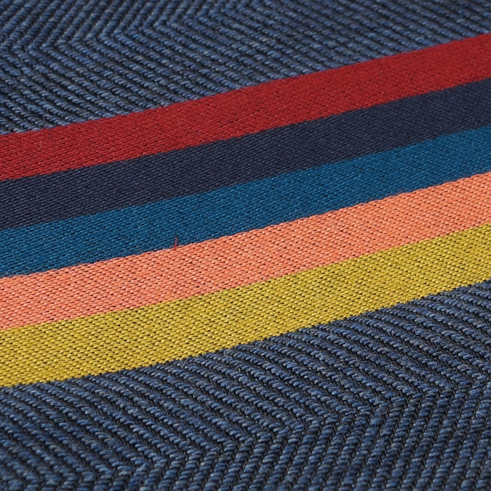 - Central Artist Stripe Scarf - Navy