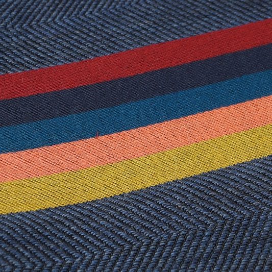 - Central Artist Stripe Scarf - Navy