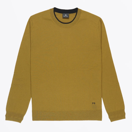 - Crew Neck Sweater - Khaki