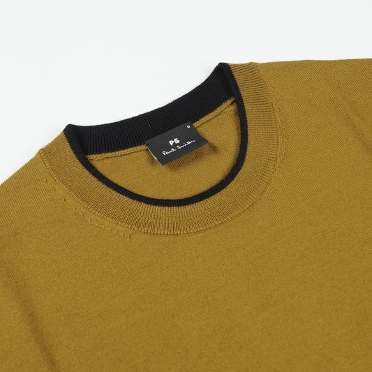 - Crew Neck Sweater - Khaki