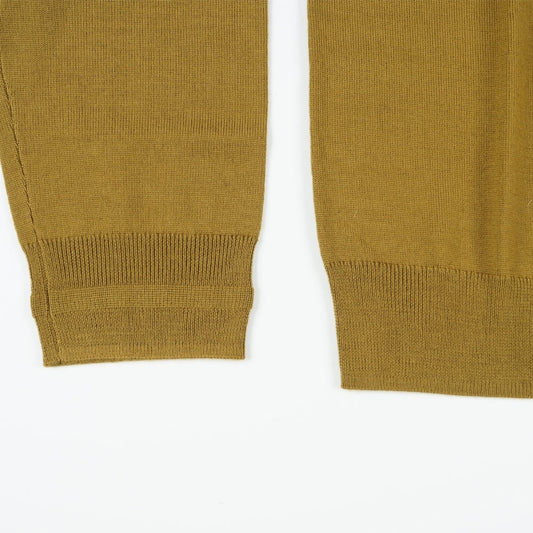 - Zip Neck Sweater - Khaki