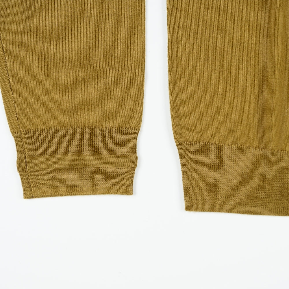 - Zip Neck Sweater - Khaki