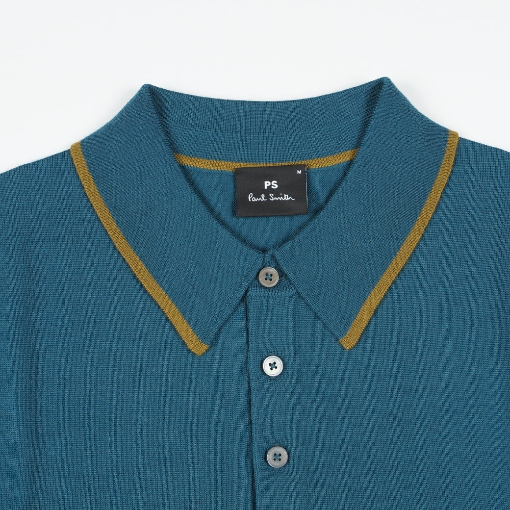 - Polo Neck Sweater - Indigo