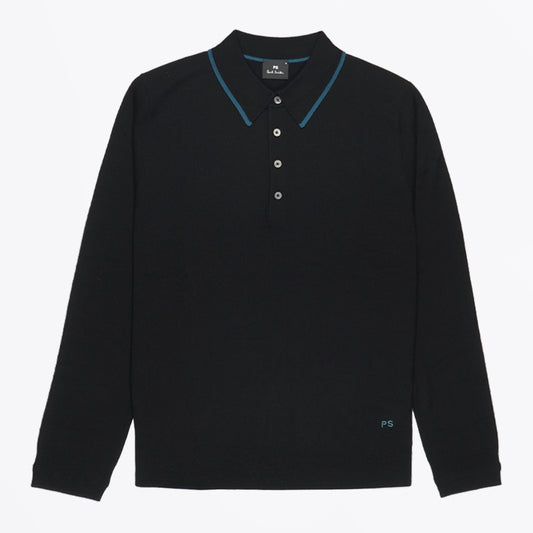 - Polo Neck Sweater - Black