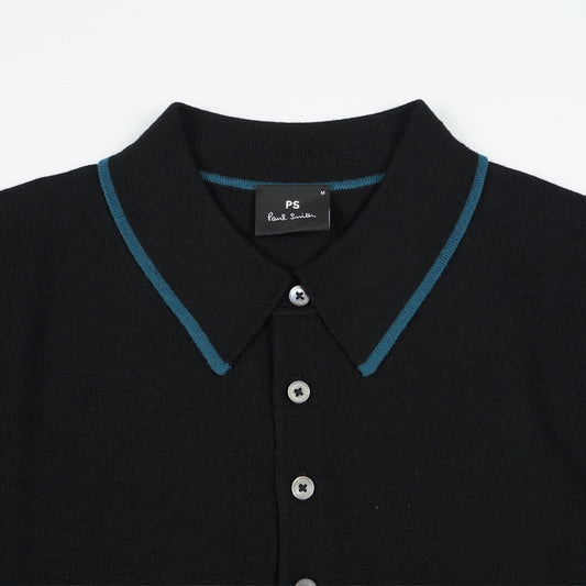 - Polo Neck Sweater - Black