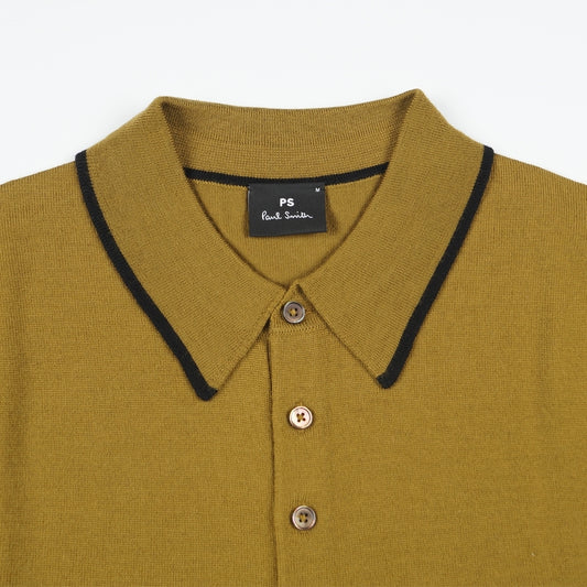 - Polo Neck Sweater - Khaki